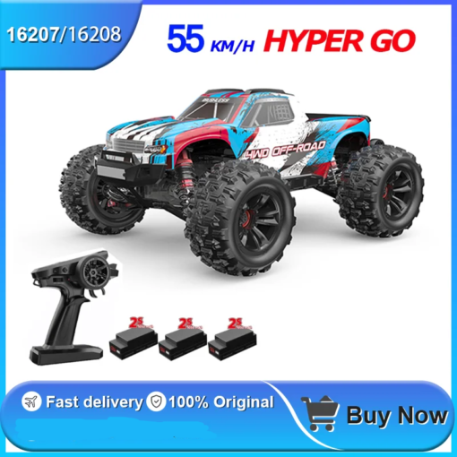 MJX 16208 16207 Hyper Go Rc Car 1/16 Brushless 4WD Racing Truck 2.4g High-speed Off-Road Remote Control Drift Cars Toys for Kids