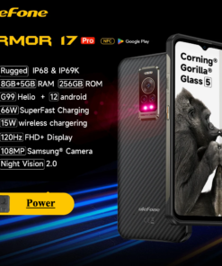 Ulefone Armor 17 Pro Rugged Smartphone Night Vision 13GB 256GB Helio G99 4G Mobile Phones 120Hz 108MP Android 12 NFC Global