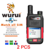 2PCS Wurui N8 global-ptt POC walkie talkie internet 4G Two-way radio commutator long range GSM phones telecommunications 1000km